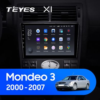 Штатна магнітола Teyes X1 2+32Gb Ford Mondeo 3 2000 - 2007 9"