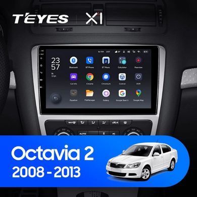 Штатная магнитола Teyes X1 2+32Gb Skoda Octavia 2 A5 2008-2013 10" silver