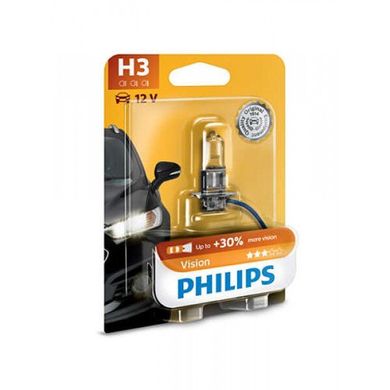 Лампа галогенная Philips H3 Vision 3200K 12336PRB1