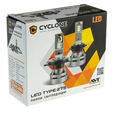 Cyclone LED PSX26 5000K 5100Lm CR type 27S 2шт