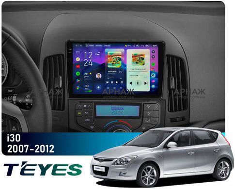 Штатная магнитола Teyes CC4 2K 6+64 Gb Hyundai i30 1 FD 2007-2012 (F2) 9"