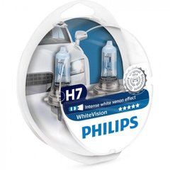 Автолампы Philips H7 WhiteVISION +60 3700К 12972WHVSM