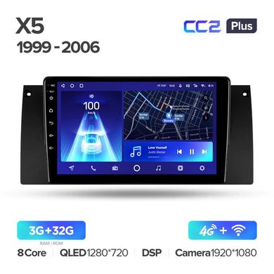 Teyes CC2 Plus 3GB+32GB 4G+WiFi BMW 5/X5 E39 E53 (1999-2006)
