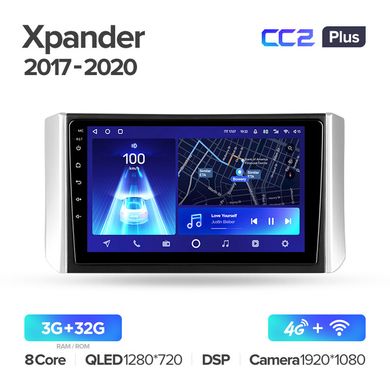 Штатна магнітола Teyes CC2 Plus 3GB+32GB 4G+WiFi Mitsubishi Xpander (2017-2020)