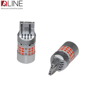 LED габариты QLine 7443 (W21/5W) Red CANBUS