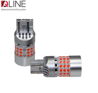 LED габарити QLine 7443 (W21/5W) Red CANBUS