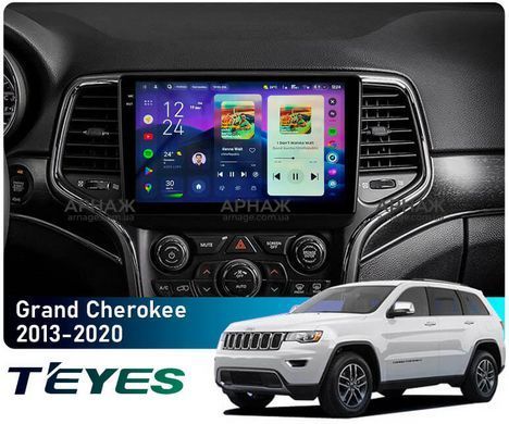 Штатна магнітола Teyes CC4 Pro 2K 12+256 Gb Jeep Grand Cherokee WK2 2013-2020 (F1) 9" (L1)