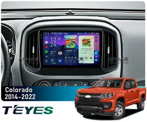 Штатна магнітола Teyes CC4 Pro 2K 8+128 Gb Chevrolet Colorado 2 2014-2022 9"