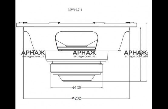 Автосабвуфер AudioBeat PSW-10