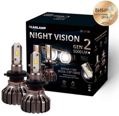 Світлодіодні автолампи Carlamp Night Vision Gen2 H7 5500K 5000 Lm