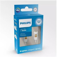 Габариты Philips 11961CU60X2 W5W (T10) LED white Ultinon Pro6000 SI 6000 K