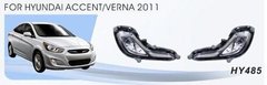 Протитуманні фари Dlaa HY-485W Hyundai Accent / Verna 2011