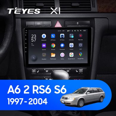 Штатная магнитола Teyes X1 2+32Gb Audi A6 2 1997-2004 S6 2 1999-2004 RS6 1 2002-2006 9"