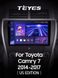 Штатная магнитола Teyes CC3 2K 6+128 Gb 360° Toyota Camry 7 XV 50 55 North America 2014-2017 10"
