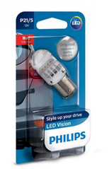 Лампа светодиодная Philips P21/5 RED 12V 12836REDX2