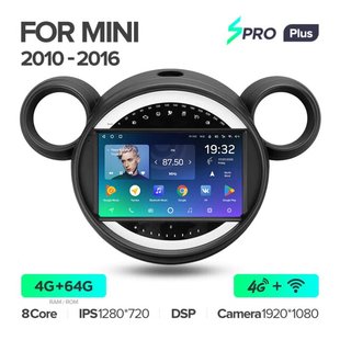 Штатная магнитола Teyes sPRO Plus 4GB+64GB 4G+WiFi BMW Mini (2010-2016)