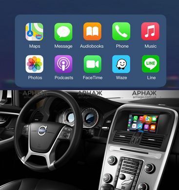 Беспроводной CarPlay и AndroidAuto для Volvo XC60 (2012-2015) 7"