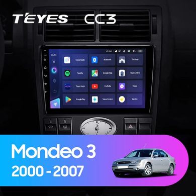 Штатная магнитола Teyes CC3 2K 6+128 Gb Ford Mondeo 3 2000 - 2007 9"