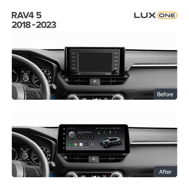 Штатна магнітола Teyes LUX ONE 4+32 Gb Toyota RAV4 5 XA50 2018-2023 12.3"