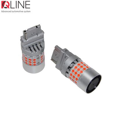 LED габариты QLine 3156 (P27W) Red CANBUS