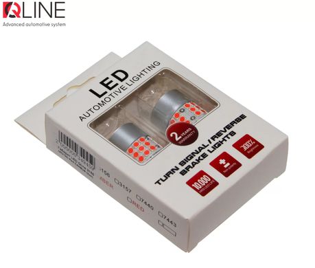 LED габарити QLine 3156 (P27W) Red CANBUS