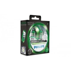 Лампа галогенна Philips H4 ColorVision Green 3350K 12342CVPGS2