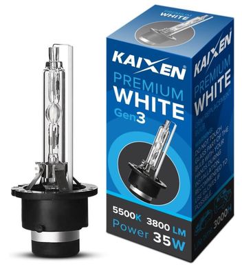 Ксеноновая лампа Kaixen D2S 5500K PREMIUM WHITE GEN 3