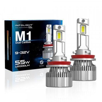 Led автолампи Infolight M1 Dual Canbus H11 55W