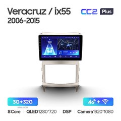 Штатна магнітола Teyes CC2 Plus 3GB+32GB 4G+WiFi Hyundai Veracruz ix55 (2006-2015)