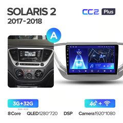 Teyes CC2 Plus 3GB+32GB 4G+WiFi Hyundai Accent (Solaris) (2017-2018)