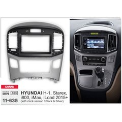 Рамка перехідна Carav 11-635 Hyundai H-1. Starex 2015+ / black & silver