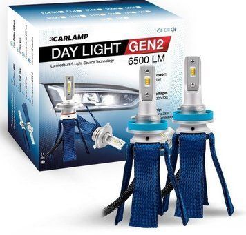 Світлодіодні автолампи Carlamp Day Light GEN2 H11 6500LM 6000K