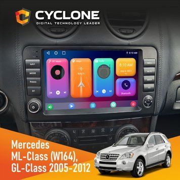 Штатна магнітола CYCLONE Mercedes-Benz ML-Class (W164) 2005-2011 C9-001 2 x 64 CPL