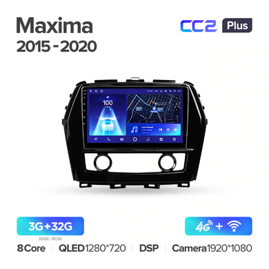 Штатная магнитола Teyes CC3 6+128 Gb 360° Nissan Maxima A36 2015-2020 10"