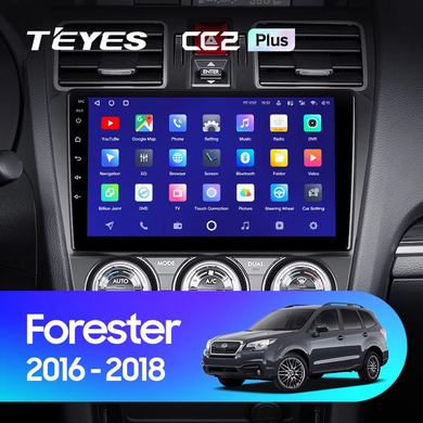 Штатна магнітола Teyes CC2 PLUS 6+128 Gb Subaru Forester SJ 2015-2018 9"