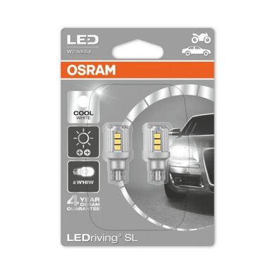 Светодиодные автолампы Osram 9212CW Premium W16W 12V W2.1X9.5d 6000K