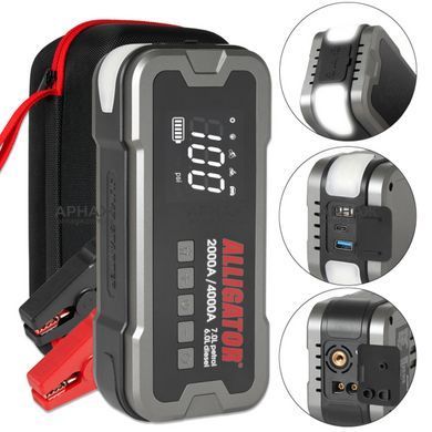 Бустер ALLIGATOR JS850 Jump Starter 2000A/4000A 24000mAh