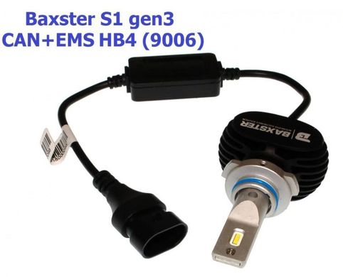 Baxster S1 gen3 HB4 (9006) 6000K CAN+EMS