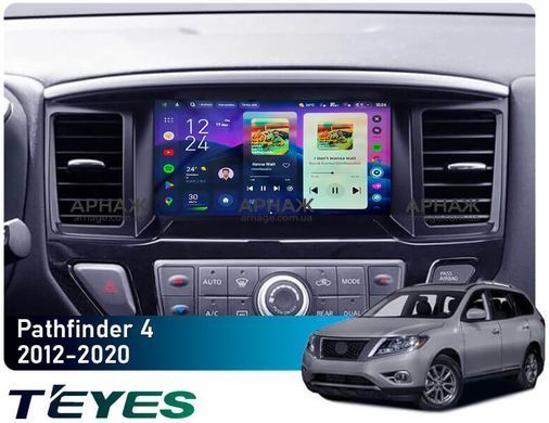 Штатная магнитола Teyes CC4 2K 6+64 Gb Nissan Pathfinder 4 R52 (F1) 2012-2020 (D) 9" (L3)