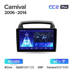 Штатна магнітола Teyes CC2 Plus 3GB+32GB 4G+WiFi Kia Carnival (2006-2014)
