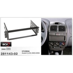 Рамка перехідна ACV 281143-02 Hyundai Accent (1 DIN)