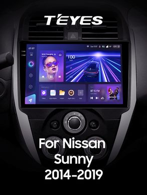 Штатная магнитола Teyes CC3 2K 6+128 Gb 360° Nissan Sunny (Left hand drive) 2014-2019 (F1) 10"