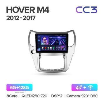 Штатная магнитола Teyes CC3 6+128 Gb 360&deg; Great Wall Hover M4 1 2012-2017 10"