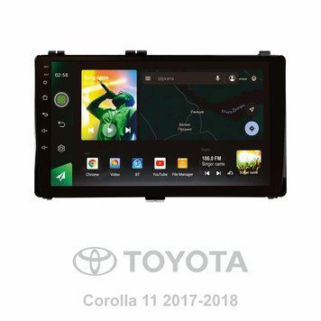 Штатная магнитола Sigma PRO 9464 4+64 Gb 4G DSP Toyota Corolla 11 2017-2018 9"