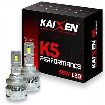 Светодиодные лампы Kaixen K5 HB3 9005 6000K 55W CAN BUS
