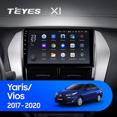 Штатная магнитола Teyes X1 2+32Gb Toyota Yaris Vios 2017-2020 9'' (B)