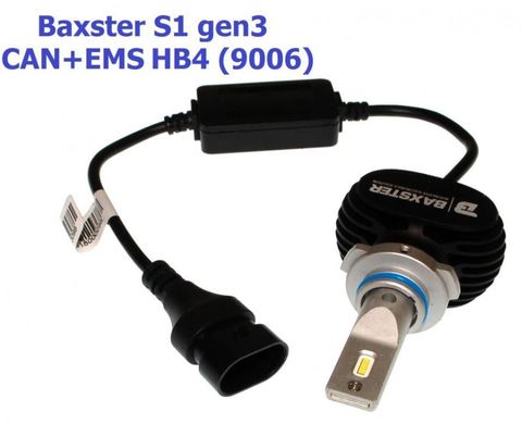 Baxster S1 gen3 HB4 (9006) 5000K CAN+EMS