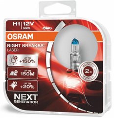 Автолампи Osram 64150NL H1 Night Breaker Laser NG +150% 55W 12V P14.5s HardDuopet