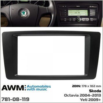 Переходная рамка AWM 781-08-119 Skoda Octavia. Yeti