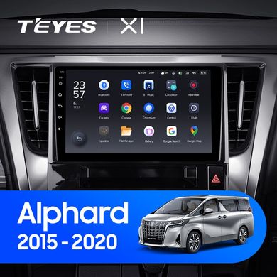 Штатна магнітола Teyes X1 2+32Gb Toyota Alphard H30 2015-2020 10"